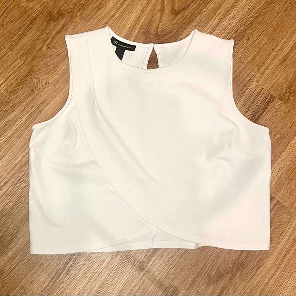 INC White Sleeveless Crop